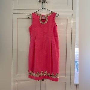 Girls Lilly Politzer pink and gold dress